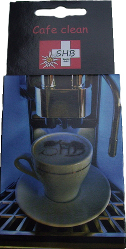 1 plaquette thermoformée shb swiss CAFE CLEAN 10 Nettoyage Comprimés kaffeefettlösetabletten 